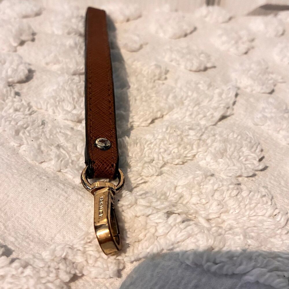 Michael Kors Cognac Brown Wristlet Strap
